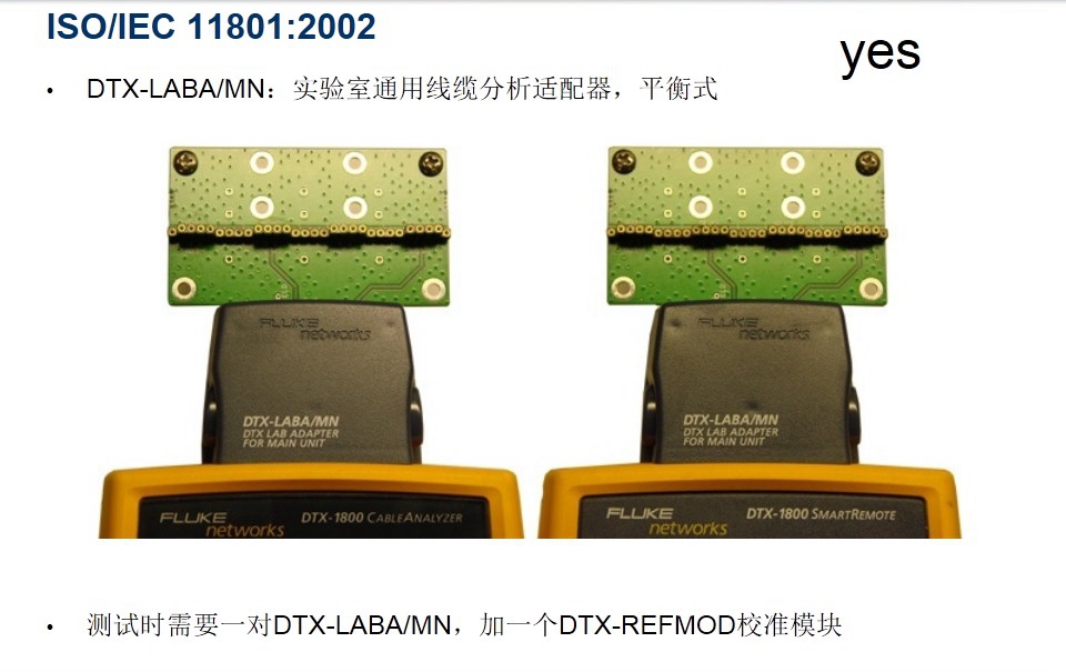 測試時(shí)需要一對DTX-LABA/MN，加一個(gè)DTX-REFMOD校準(zhǔn)模塊圖